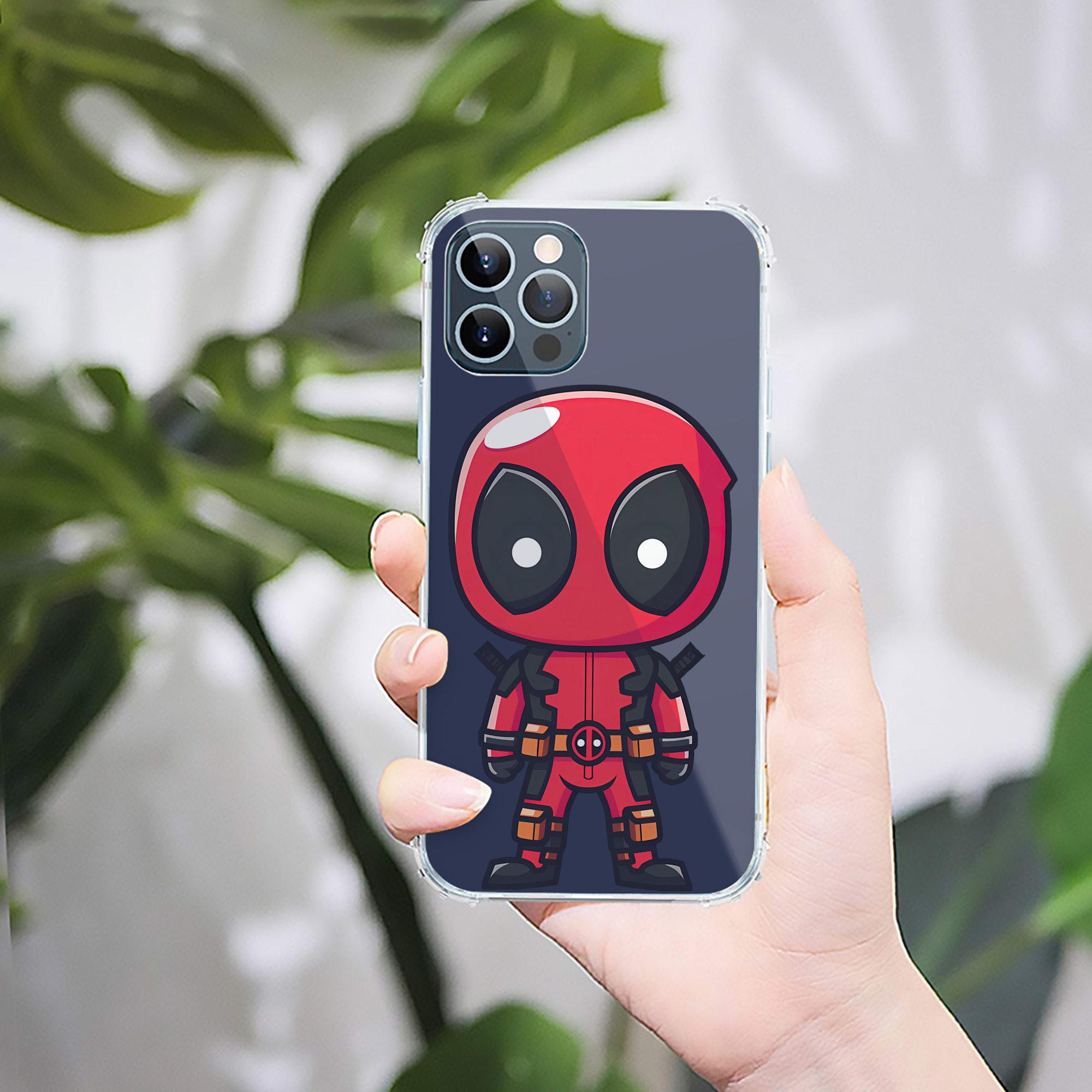 （画像用） Deadpool デッドプール 【iPhone 12シリーズ対応】透明スマホケース（クリアソフトケース）